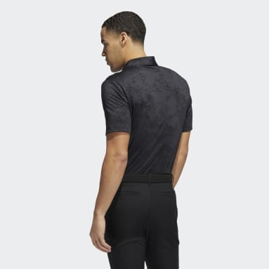 Men Golf Grey Jacquard Golf Polo Shirt