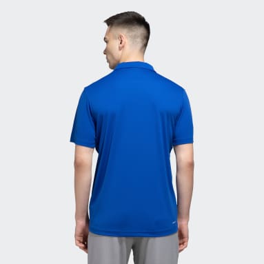 Men Training Blue POLO TEE