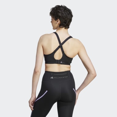 Women adidas_by_stella_mccartney Black 스텔라 트루페이스 하이 서포트 스포츠 브라