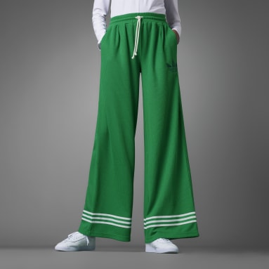Pants Adicolor Heritage Now Knit Wide Verde Mujer Originals