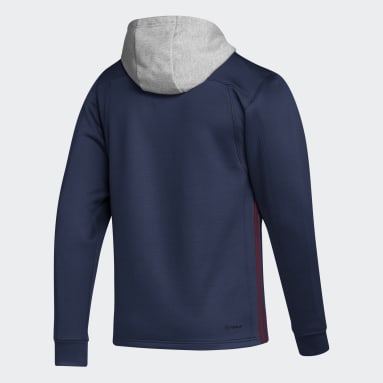 Men's Hockey Blue Avalanche Skate Lace Hoodie