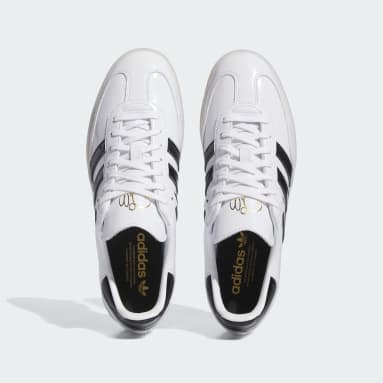 Chaussure cuir enduit Dill Samba blanc Originals