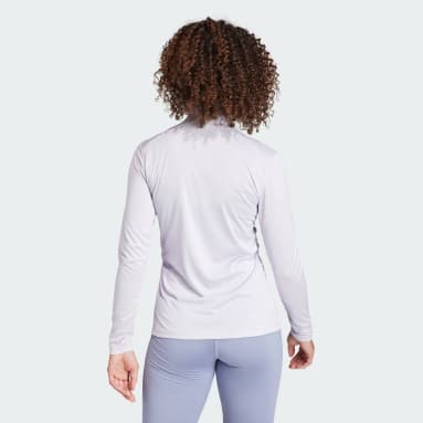 T-shirt manches longues à demi-zip Terrex Multi Violet Femmes TERREX