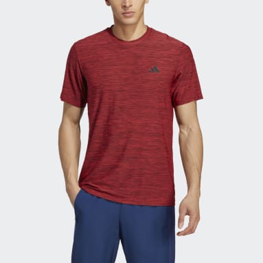 Men Gym & Training Red Train Essentials Stretch Training Tee