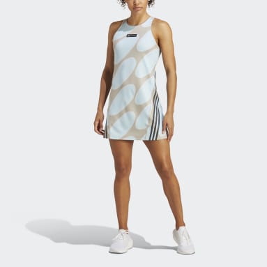 adidas x Marimekko Run Icons 3-Stripes Summer Kjole Blå