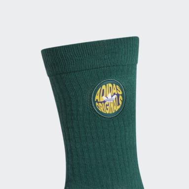 Originals Green Spiral Crew Socks 3 Pairs