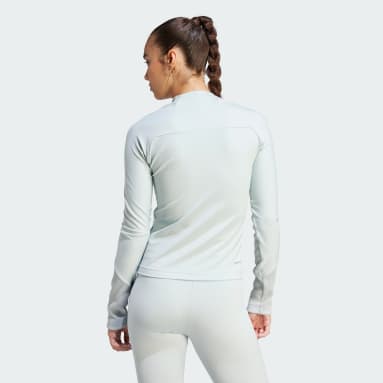 T-shirt manches longues adidas Z.N.E. gris Femmes Sportswear