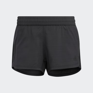Dames Fitness En Training Pacer 3-Stripes Woven Heather Short