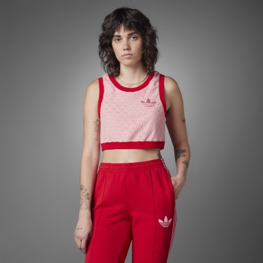 hacha suicidio Dinámica Women's Pink Tops | adidas US