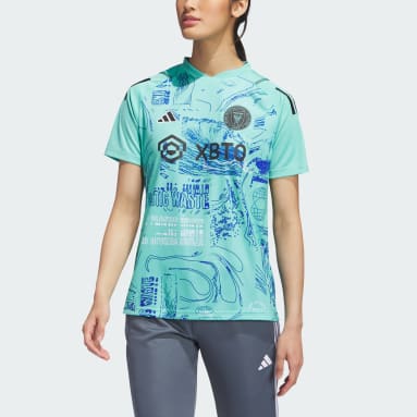 Women's Soccer Green Inter Miami CF One Planet Jersey