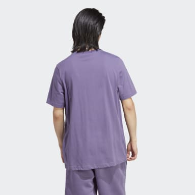T-shirt Trefoil Essentials Roxo Homem Originals