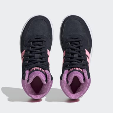 Sapatilhas de Basquetebol e Lifestyle Hoops Mid Azul Criança Basquetebol