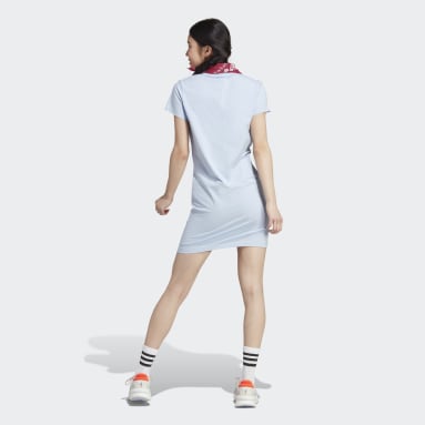 Kvinder Sportswear Blå Essentials 3-Stripes T-shirtkjole