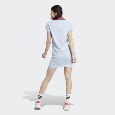 Essentials 3-Stripes Tee Kjole Blå