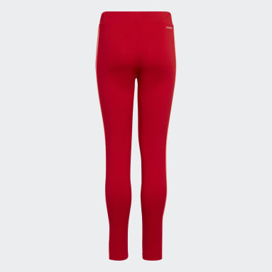 Calzas Designed 2 Move 3 Tiras Rojo Niña Sportswear