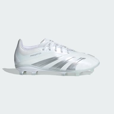 White addidas top football boots