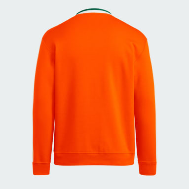 Miami Hurricanes 3-Stripes Fleece Jersey Crew