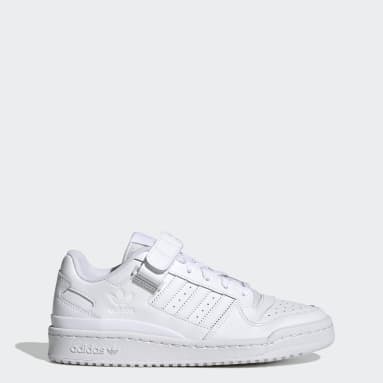 adidas Forum 84 Low Trainers Off White Peach Green - Unisex Sports