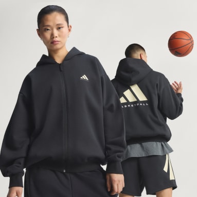 Sweat-shirt à capuche avec zip sur toute la longueur adidas Basketball (Non genré)
