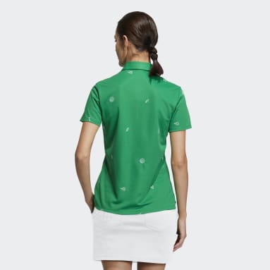 Women Golf Green 플레이 그린 모노그램 폴로 셔츠