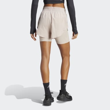 Short deux-en-un HIIT HEAT.RDY Training Marron Femmes Entraînement