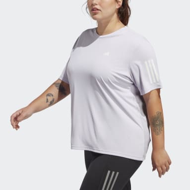 Frauen Running Own the Run T-Shirt – Große Größen Lila