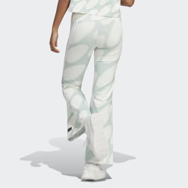 ผู้หญิง Sportswear สีขาว กางเกงรัดรูปขาบาน adidas x Marimekko Future Icons