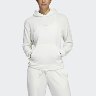 Camisola Curta com Capuz Select Branco Mulher Basquetebol