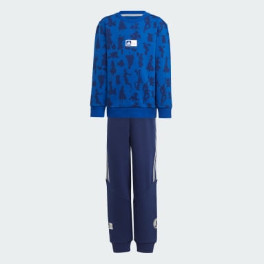 Kids Sportswear Blue adidas x Disney 100 Crewneck and Jogger Set