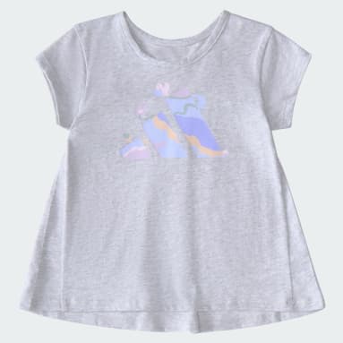 Two-Piece Back Pleat Heather Tee and Bike Shorts Set