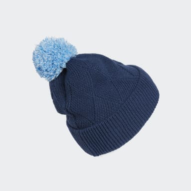 Bonnet Pompom Bleu Femmes Golf