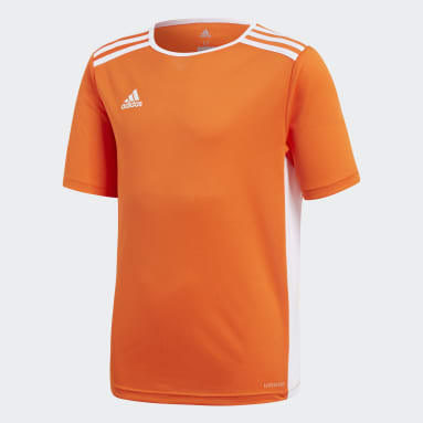 Camiseta Entrada Naranjo Niño Fútbol