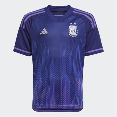 Kinderen Voetbal blauw Argentinië 22 Uitshirt
