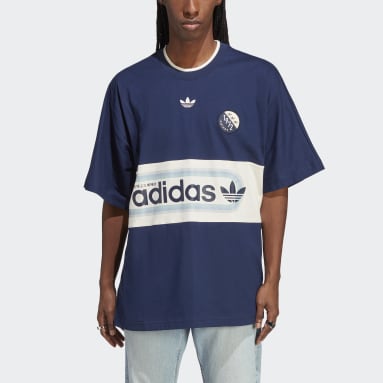 남성 originals Blue 블로크팝 티