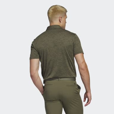 Polo da golf Textured Jacquard Verde Uomo Golf