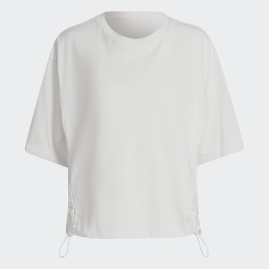 T-shirt Drawcords Loose Bianco Donna Originals