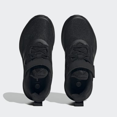 Zapatilla FortaRun Sport Running Elastic Lace and Top Strap Negro Niño Sportswear