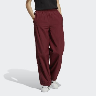 Ženy Originals Burgundy Tepláky Premium Essentials Nylon