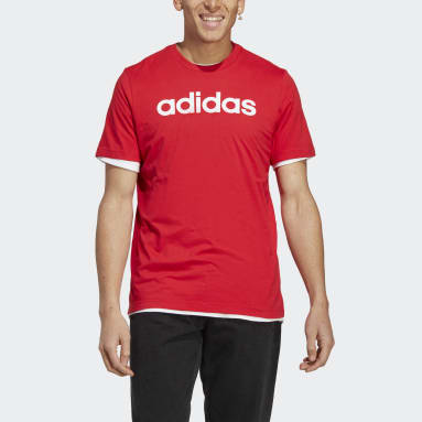 Heren Sportswear Essentials Single Jersey Linear Geborduurd Logo T-shirt