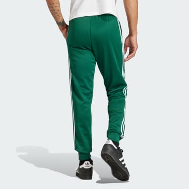 Jogging Homme Adidas - Vert - Poches zippées - Taille et chevilles  élastiquées