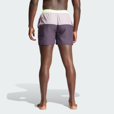 Men Sportswear Purple Colorblock CLX Swim Shorts
