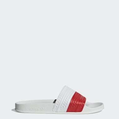 Chinelos Adilette Branco Mulher Originals