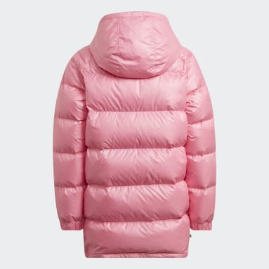키즈 Lifestyle Pink 아디컬러 일롱게이티드 다운 재킷