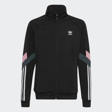 Kids Lifestyle Black Track Top