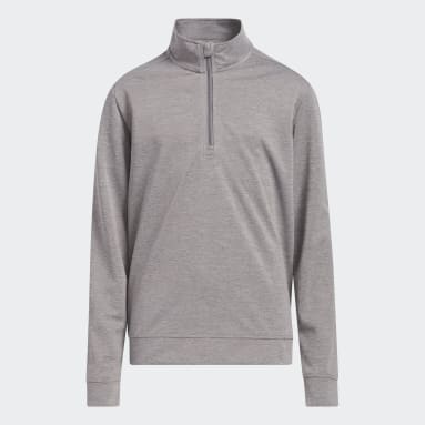 Youth 8-16 Years Golf Grey Boys' Heather Quarter-Zip Pullover
