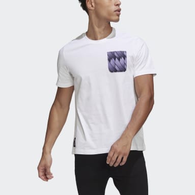 Polera Estampada Real Madrid Blanco Hombre Fútbol