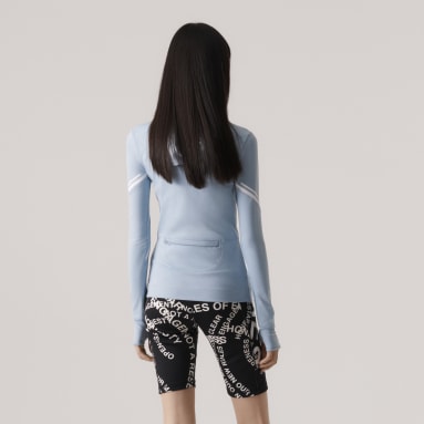 Campera Deportiva Manga Larga con Capucha TruePace adidas by Stella McCartney Azul Mujer adidas by Stella McCartney