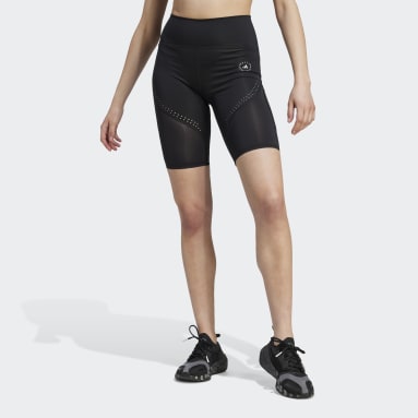 ผู้หญิง adidas by Stella McCartney สีดำ กางเกงรัดรูปปั่นจักรยานเทรนนิง adidas by Stella McCartney TruePurpose Optime