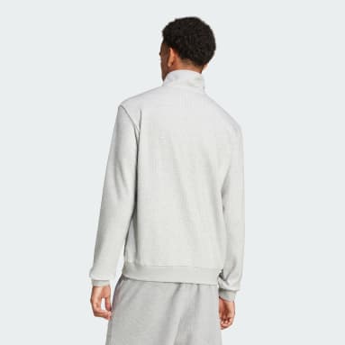 Felpa Trefoil Essentials Waffle 1/2 Zip