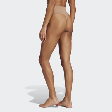 String Active Seamless Micro Stretch Marron Femmes Entraînement